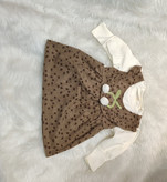 پیراهن دخترانه بچگانه گل رز وادراتی