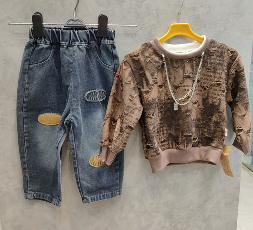 ست بچگانه دورس وشلوار اورجینال