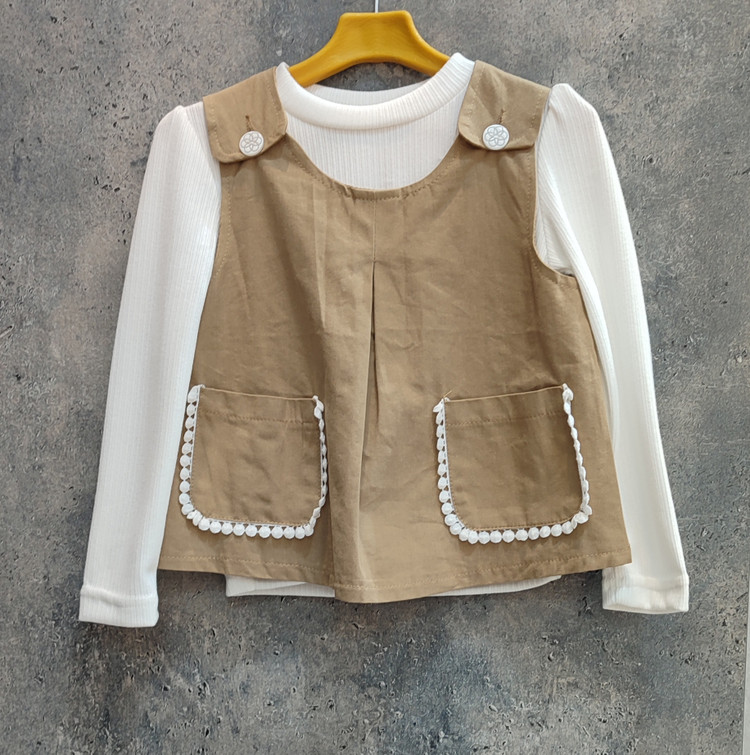 ست بلوز و جلیقه بچگانه دخترانه