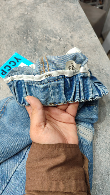 دوخت شلوار لی مام استایل اورجینال بچگانه