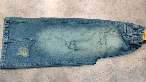 شلوار لی مدل شافل سنگشور بچگانه