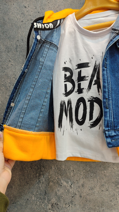 دوخت کار کت جین بچگانه