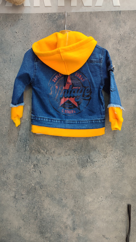 طرح پشت کت جین بچگانه پسرانه