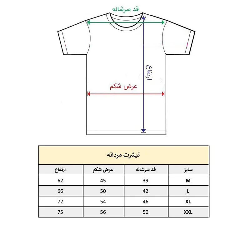 تیشرت آستین کوتاه مردانه طرح عشق و قلب جنس نخ و پلی استر
