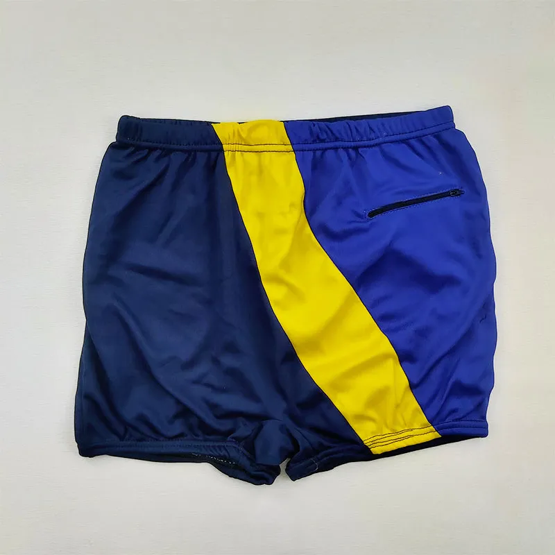 شورت مایو مردانه پلی استر جذب طرح پرچمی سرمه ای