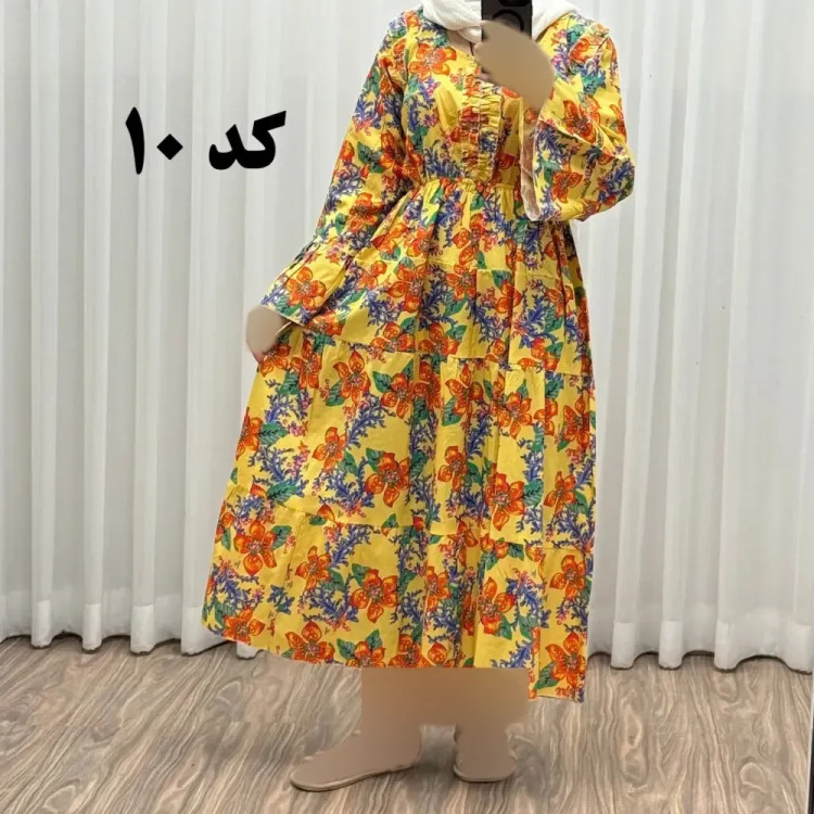 پیراهن ساحلی نخی آستین بلند فری سایز تا 48 کد 749 شسته شده بدون آبرفت و رنگ رفتگی چهارفصل تن خور شیک